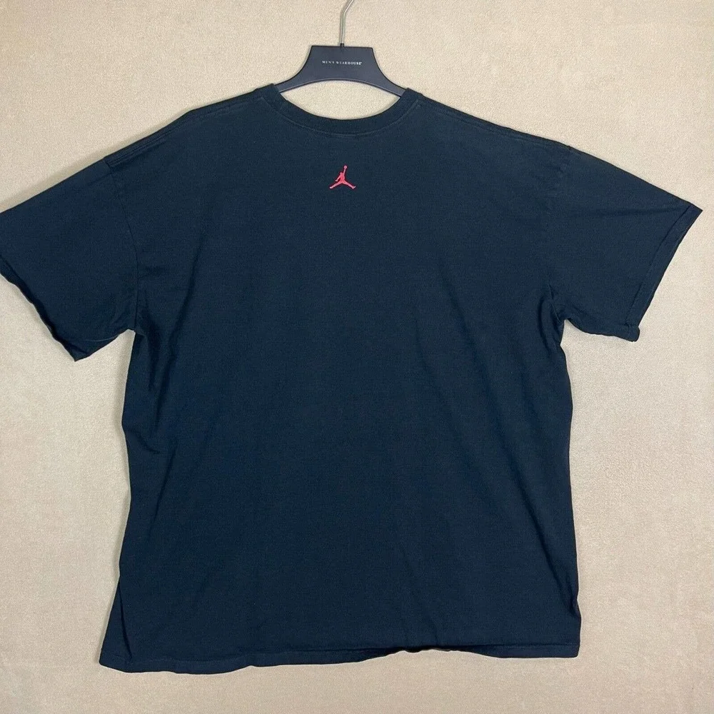 Nike Air Jordan MVP Short Sleeve Y2K T Shirt Mens 3XL Black Graphic Design‎